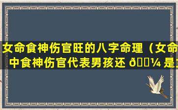 女命食神伤官旺的八字命理（女命中食神伤官代表男孩还 🌼 是女孩）